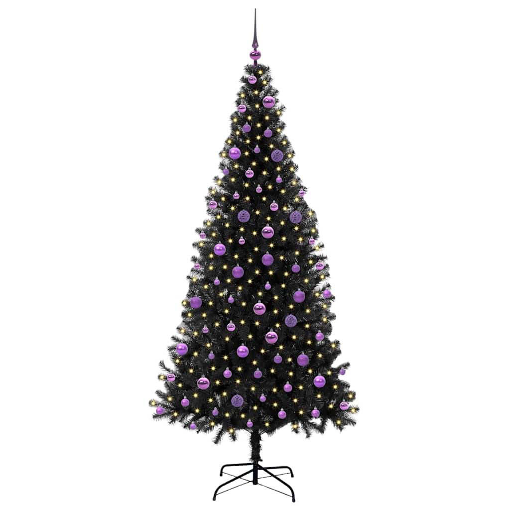 Albero di Natale Nero 210 cm PVC