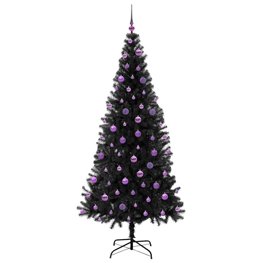 Albero di Natale Nero 210 cm PVC
