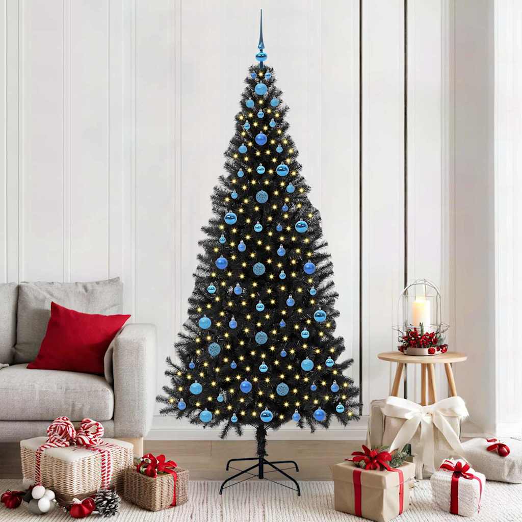 Albero di Natale Nero 210 cm PVC