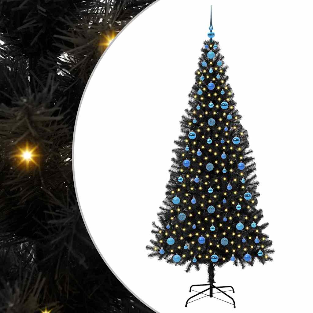 Albero di Natale Nero 210 cm PVC