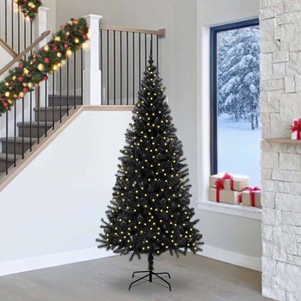 Albero di Natale Nero 240 cm PVC