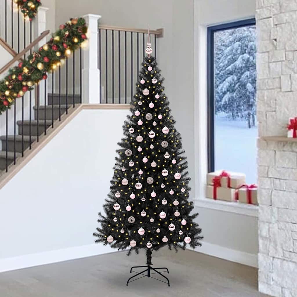 Albero di Natale Nero 240 cm PVC