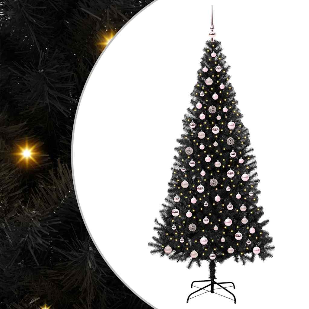 Albero di Natale Nero 240 cm PVC