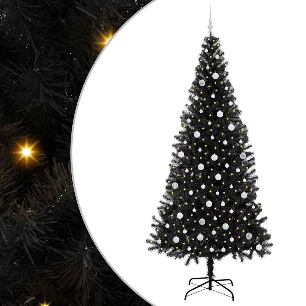 Albero di Natale Nero 240 cm PVC