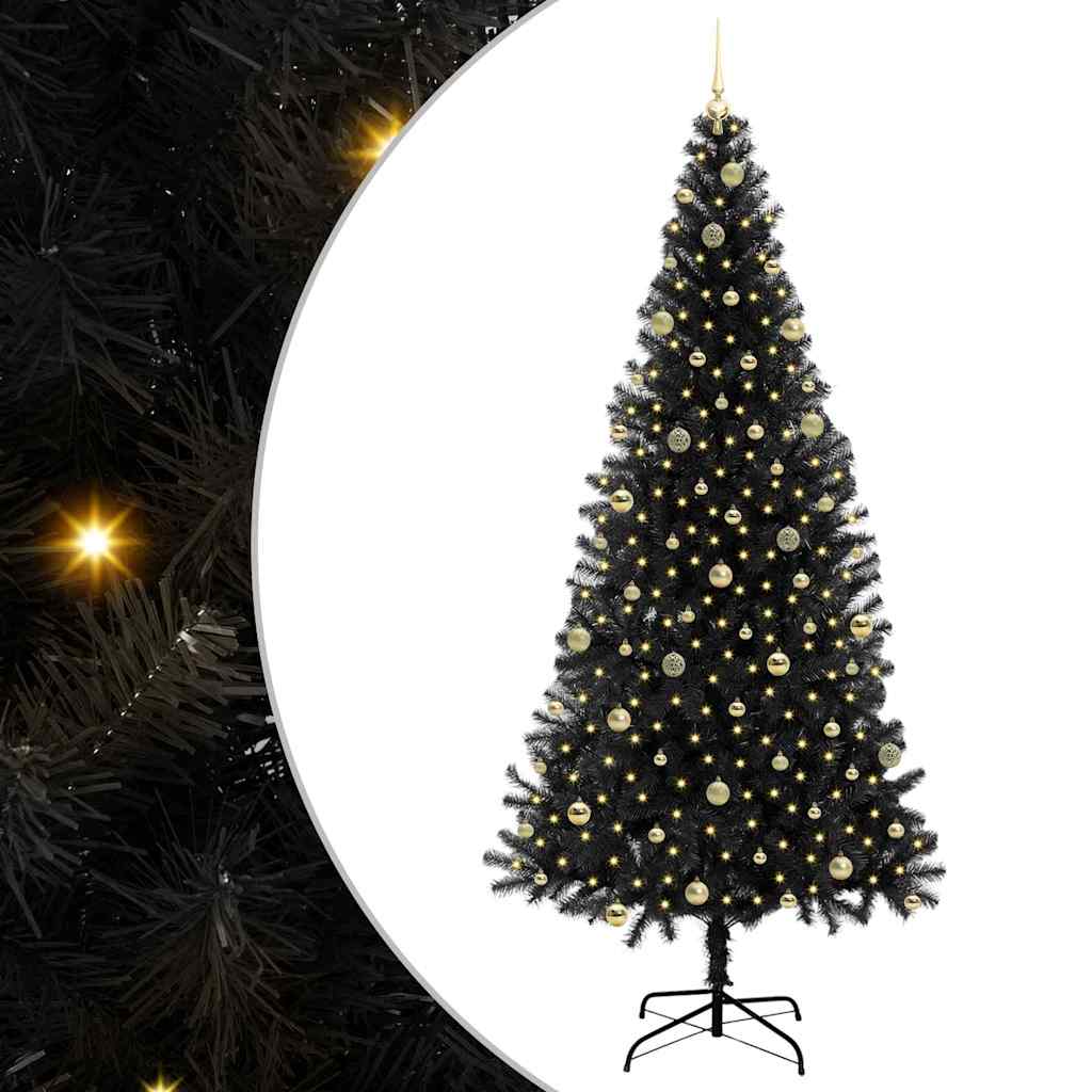 Albero di Natale Nero 240 cm PVC