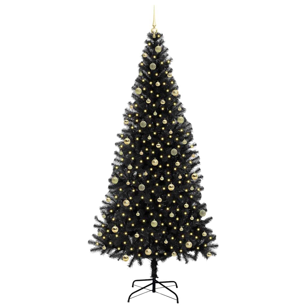 Albero di Natale Nero 240 cm PVC