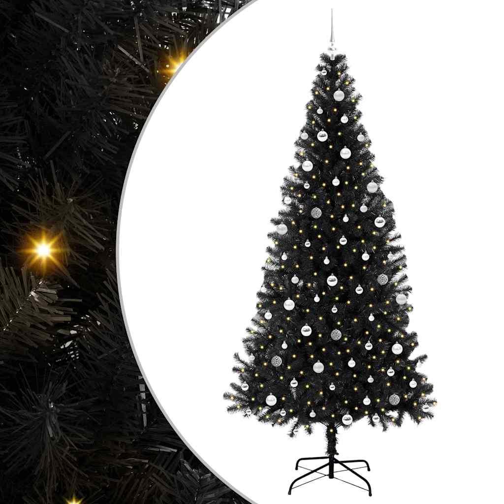 Albero di Natale Nero 240 cm PVC