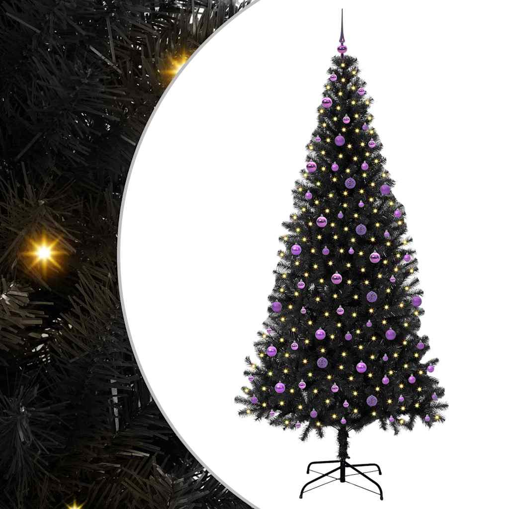 Albero di Natale Nero 240 cm PVC