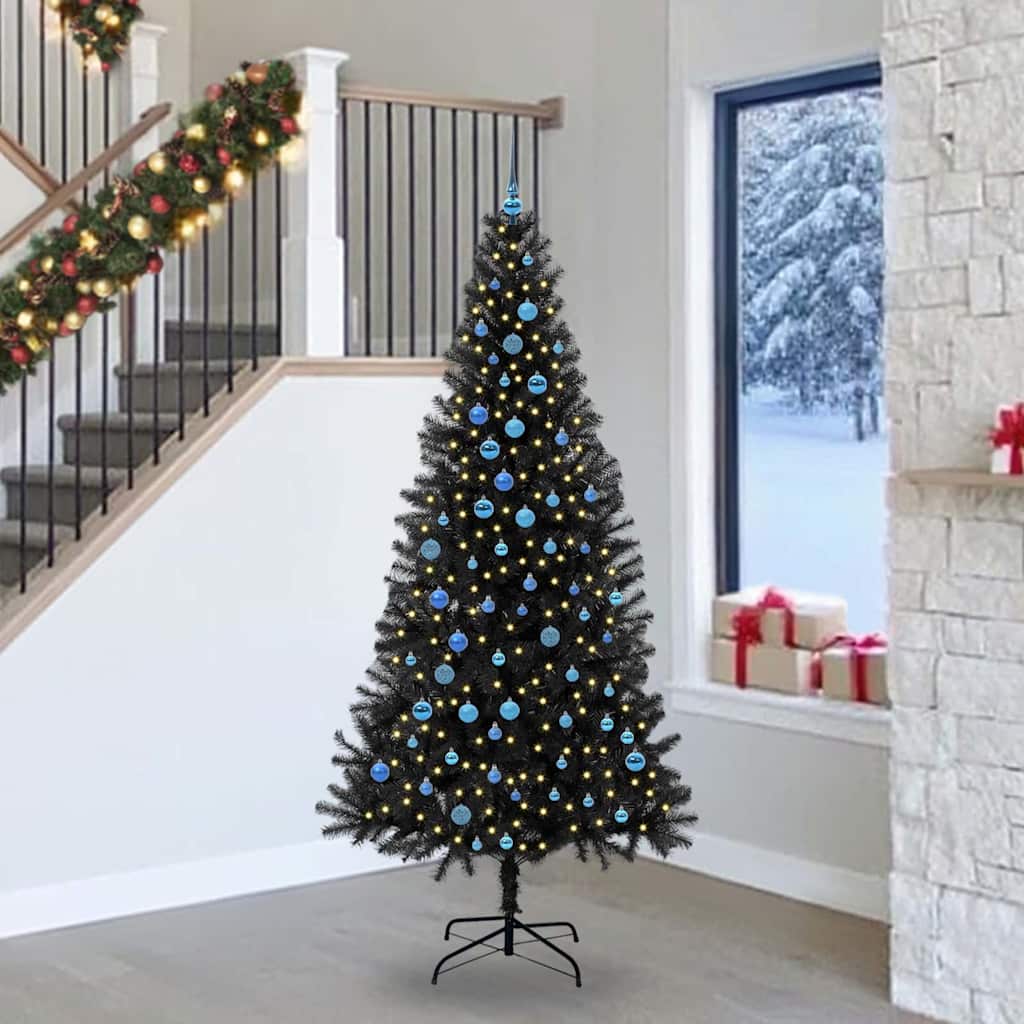 Albero di Natale Nero 240 cm PVC