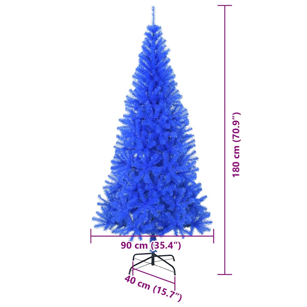 Albero di Natale Blu 180 cm PVC