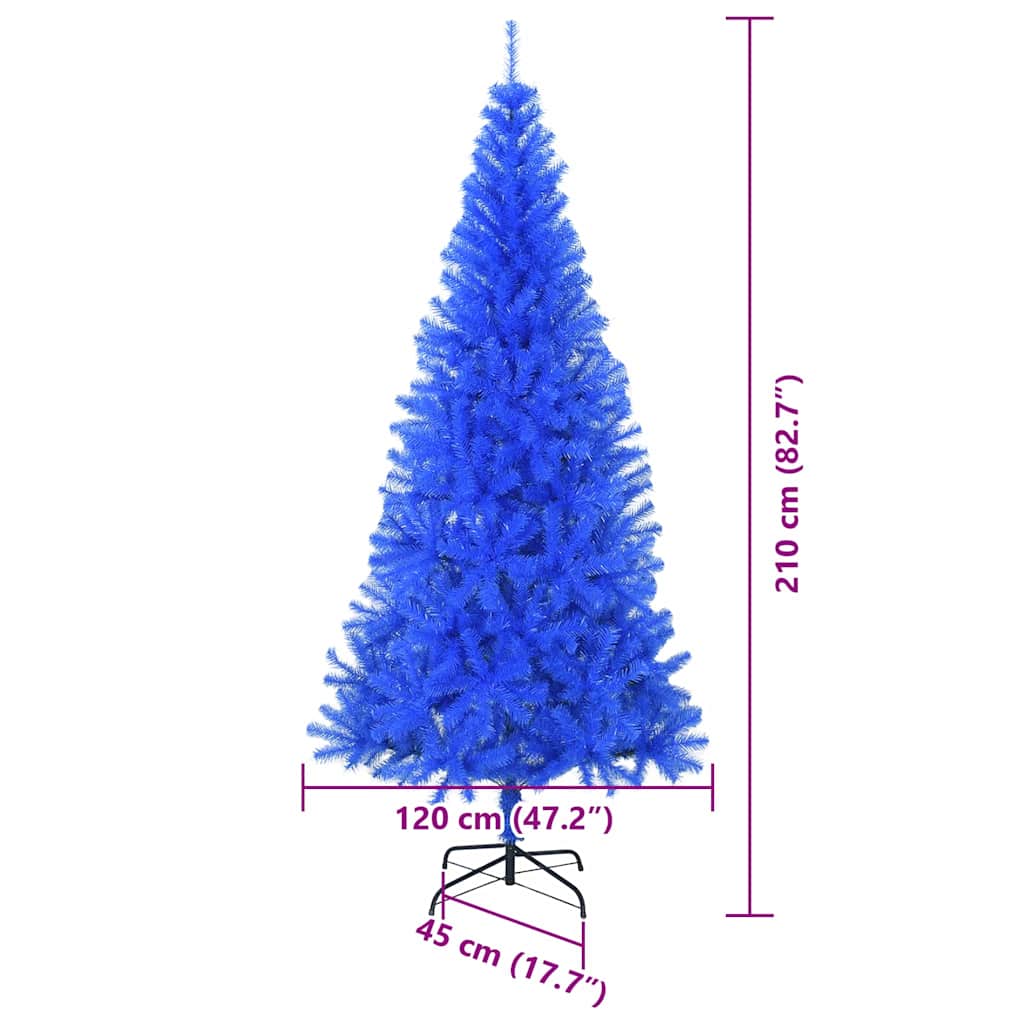 Albero di Natale Blu 210 cm PVC