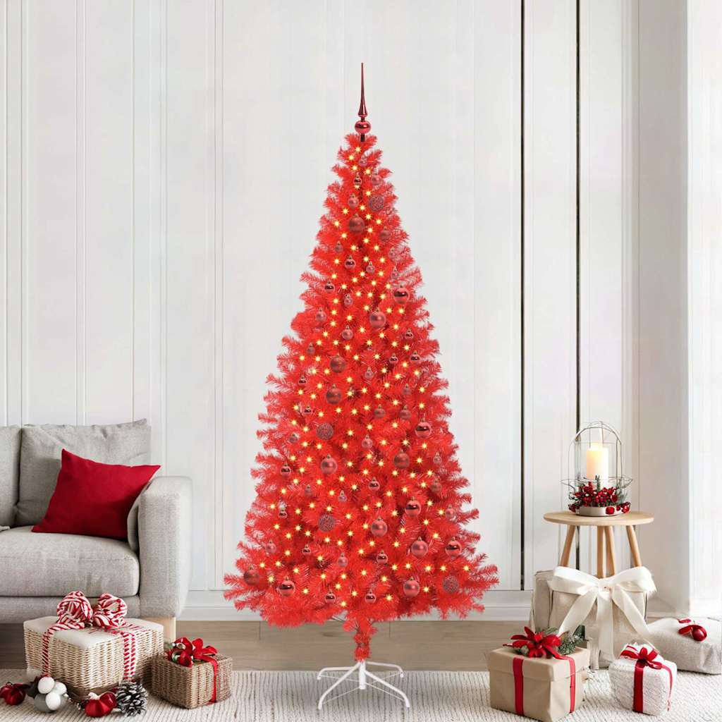 Albero di Natale Rosso 210 cm PVC
