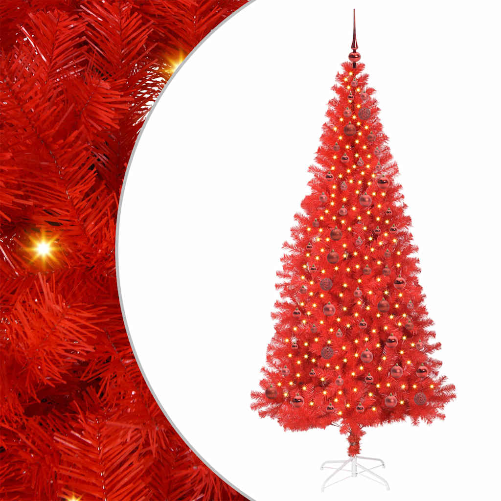 Albero di Natale Rosso 210 cm PVC