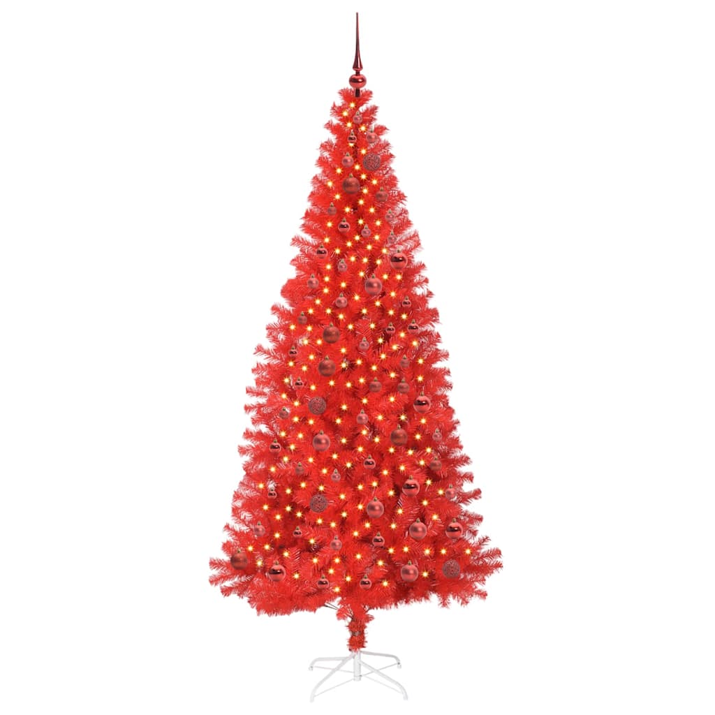 Albero di Natale Rosso 210 cm PVC
