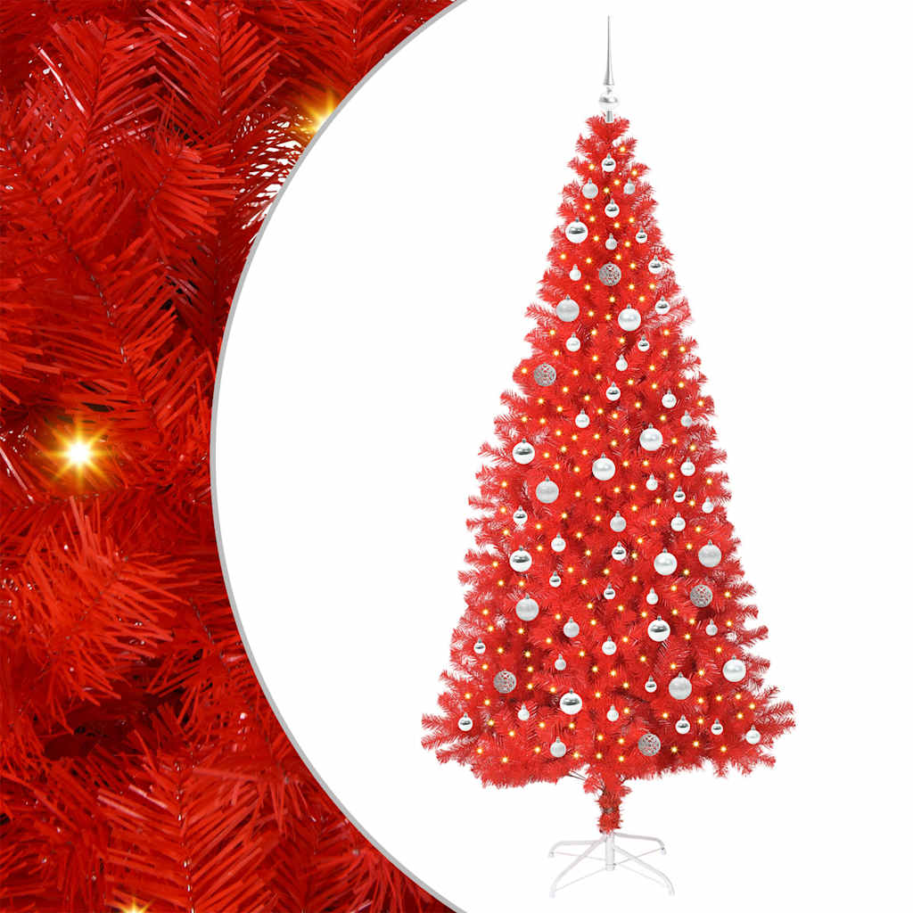 Albero di Natale Rosso 210 cm PVC