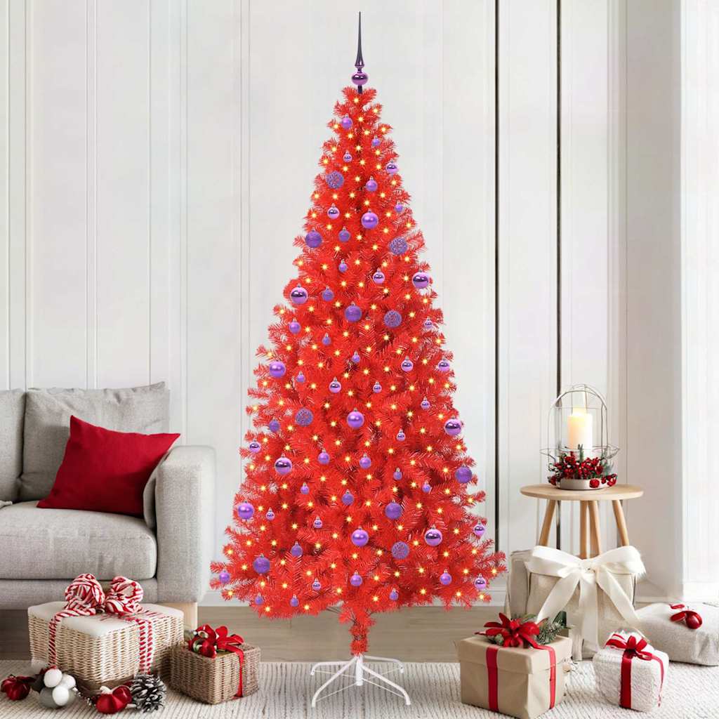 Albero di Natale Rosso 210 cm PVC