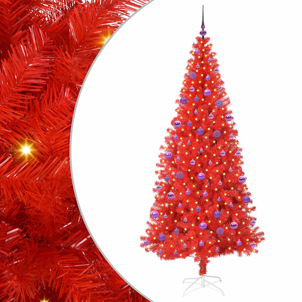 Albero di Natale Rosso 210 cm PVC