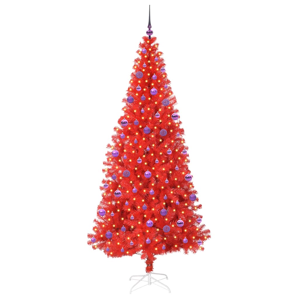 Albero di Natale Rosso 210 cm PVC