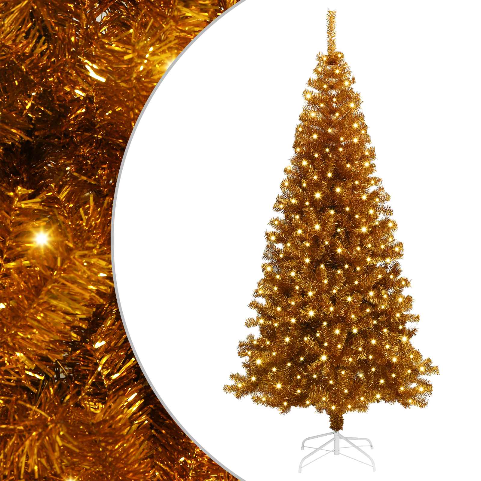 Albero di Natale Oro 180 cm PET
