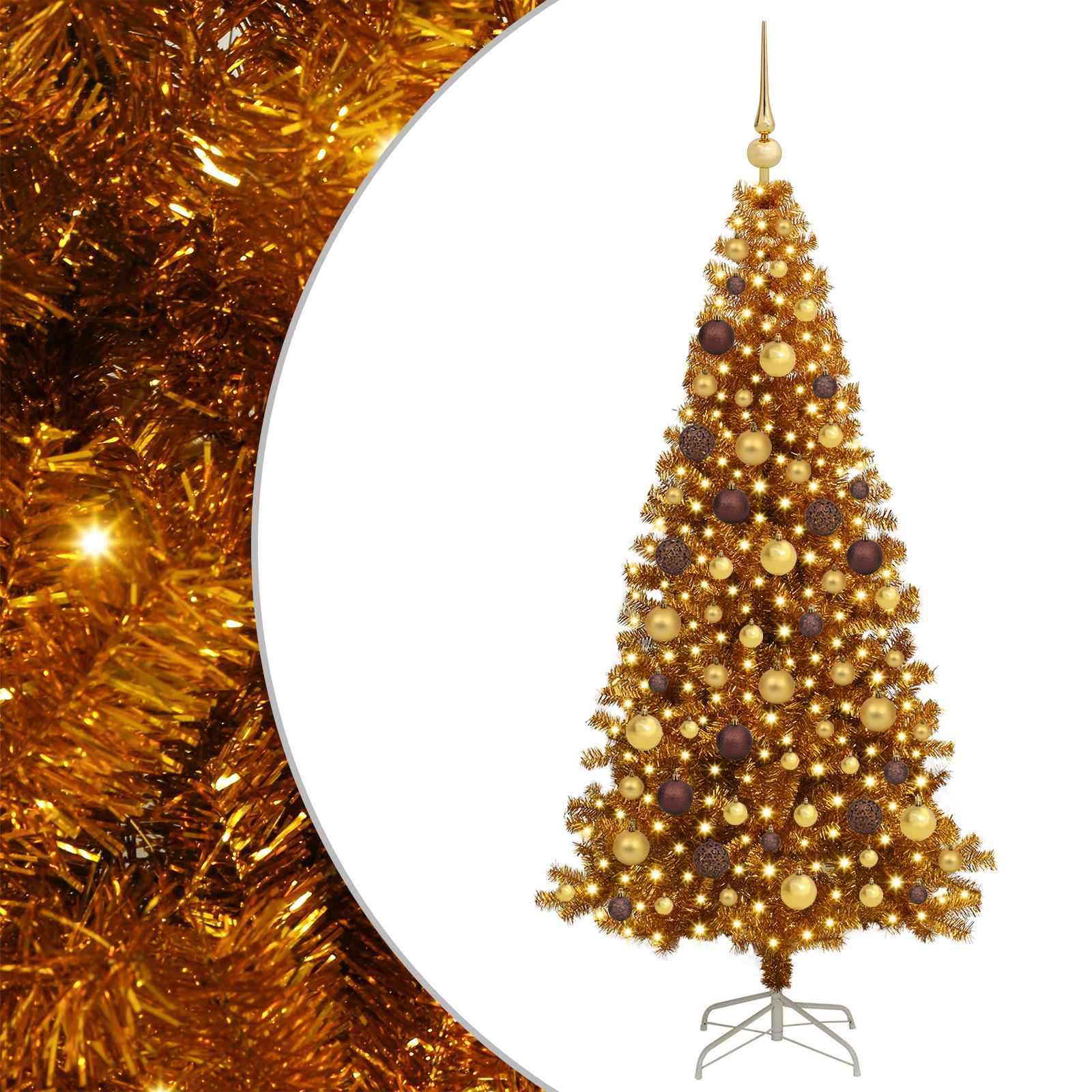 Albero di Natale Oro 180 cm PET