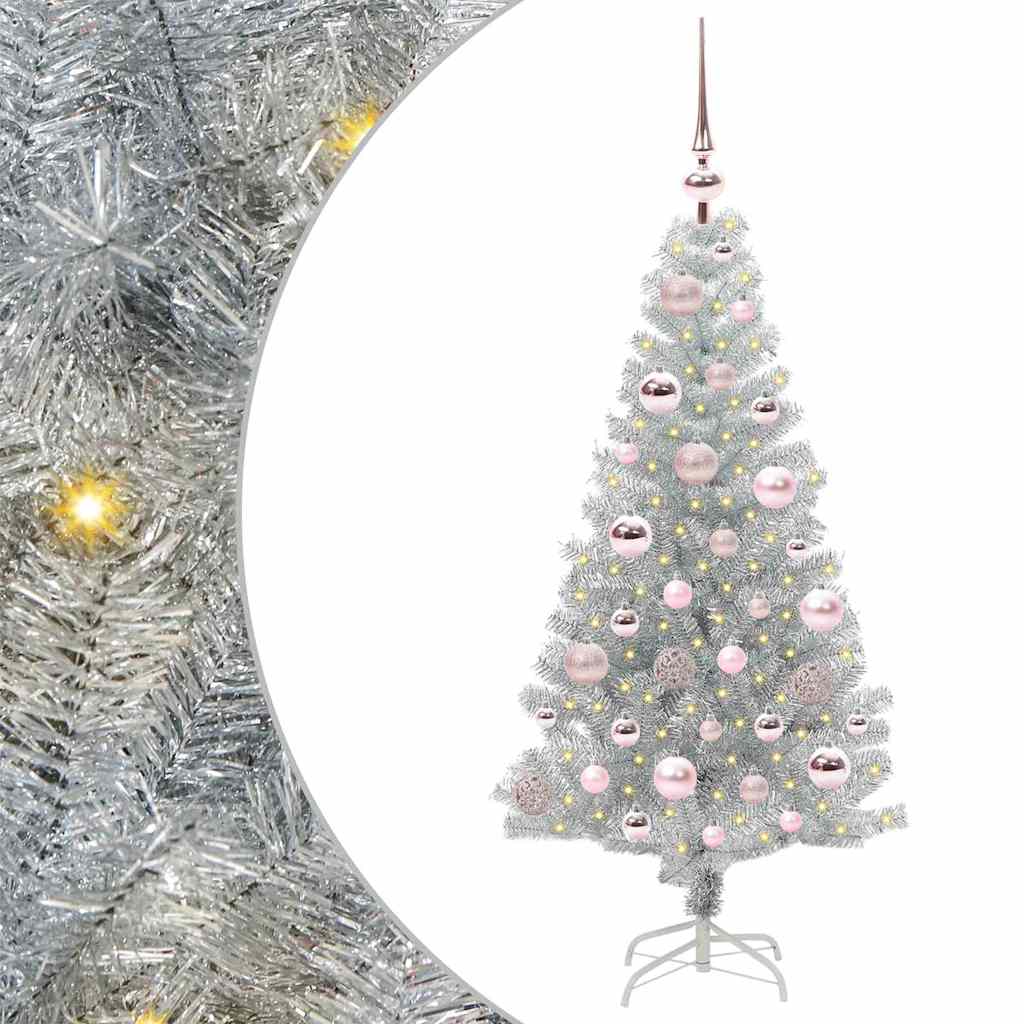 Albero di Natale Argento 120 cm PET