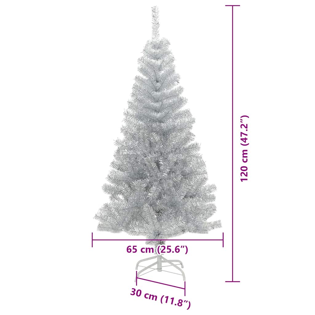 Albero di Natale Argento 120 cm PET