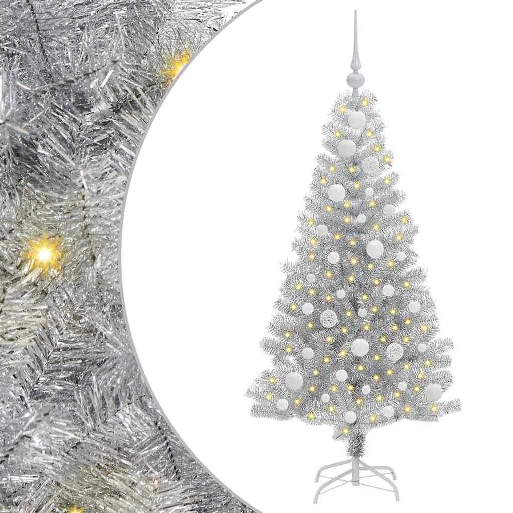 Albero di Natale Argento 120 cm PET