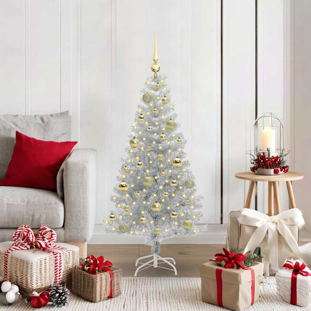 Albero di Natale Argento 120 cm PET