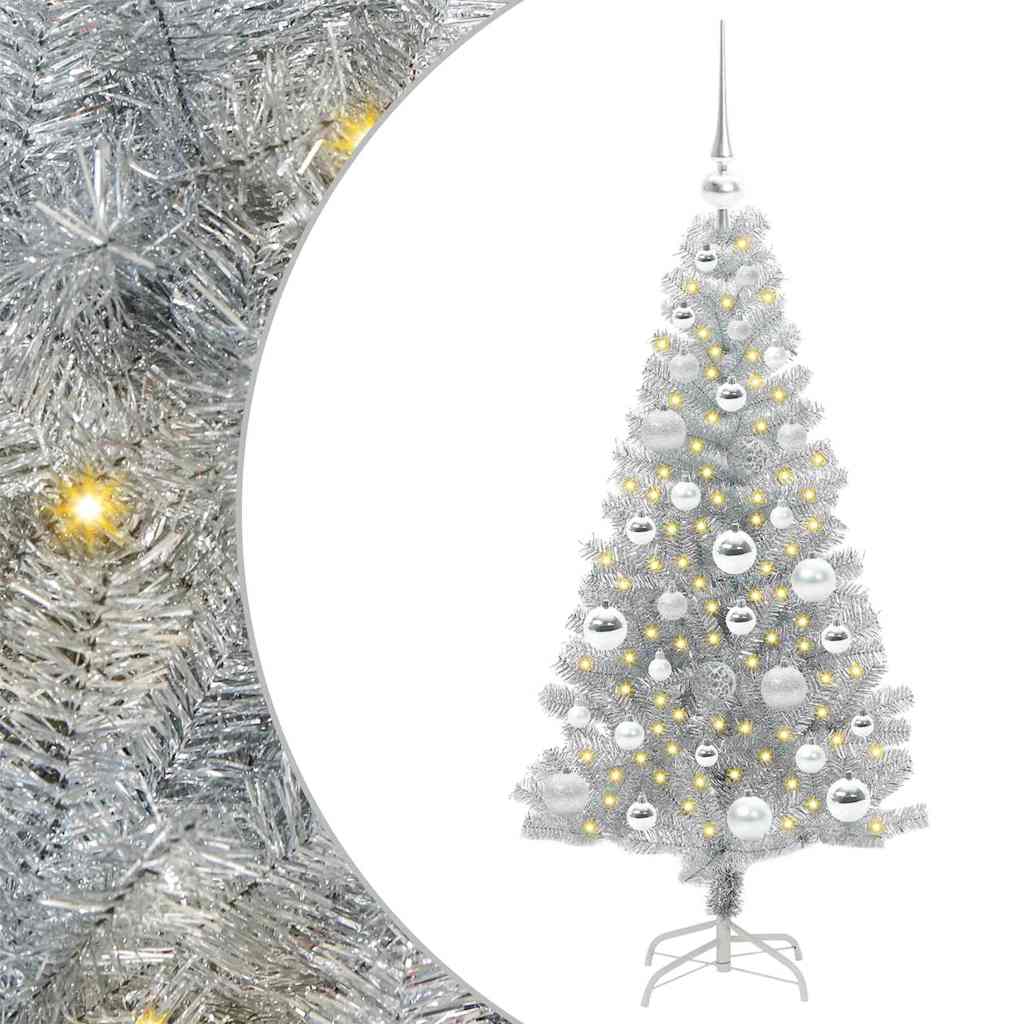 Albero di Natale Argento 120 cm PET