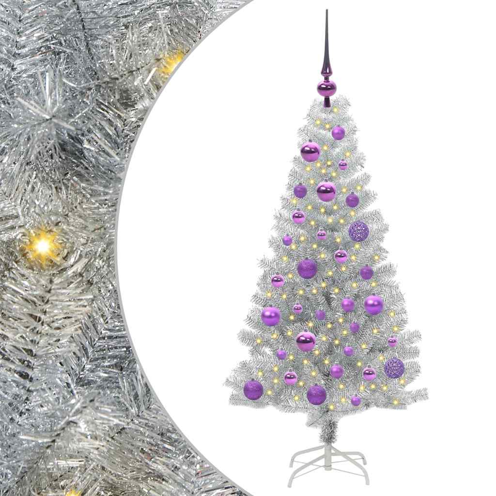 Albero di Natale Argento 120 cm PET