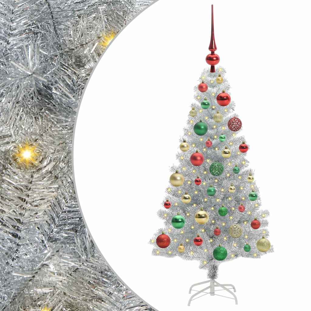 Albero di Natale Argento 120 cm PET