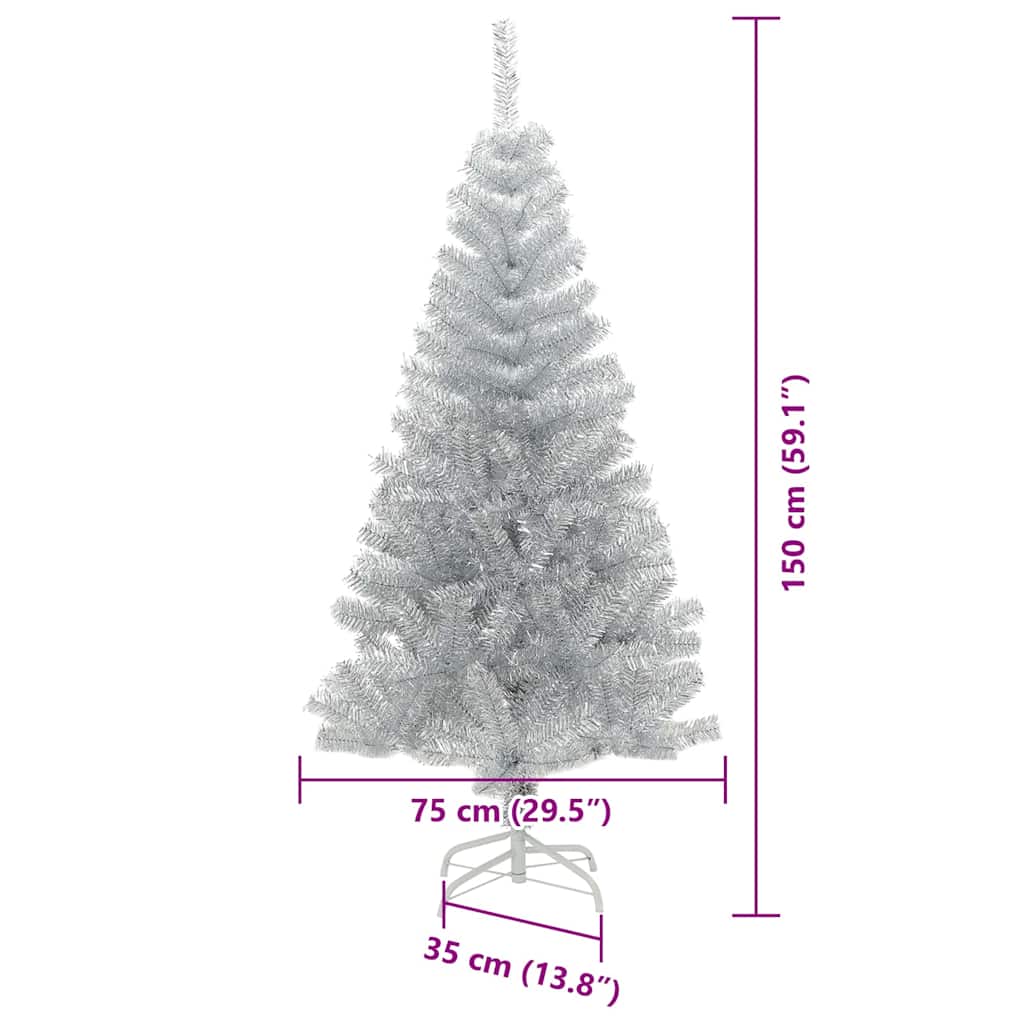 Albero di Natale Argento 150 cm PET