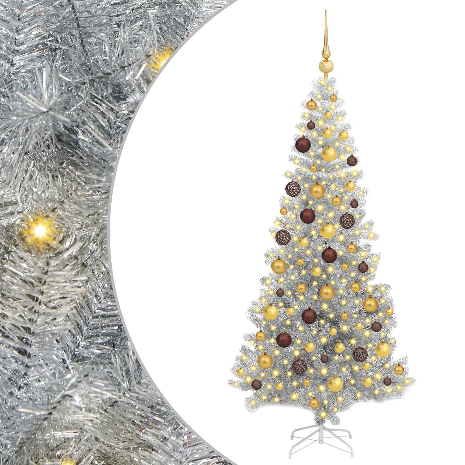 Albero di Natale Argento 180 cm PET