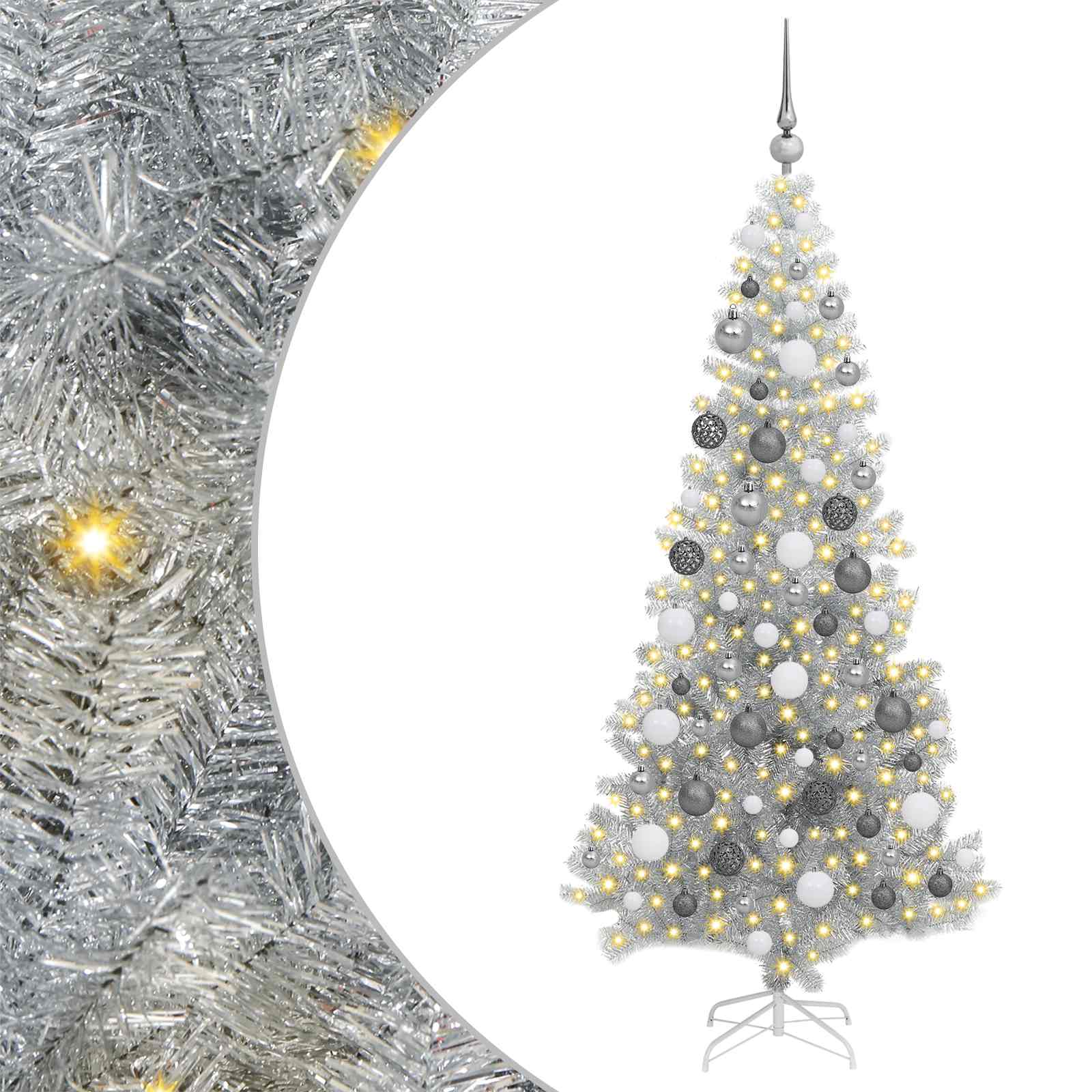 Albero di Natale Argento 180 cm PET