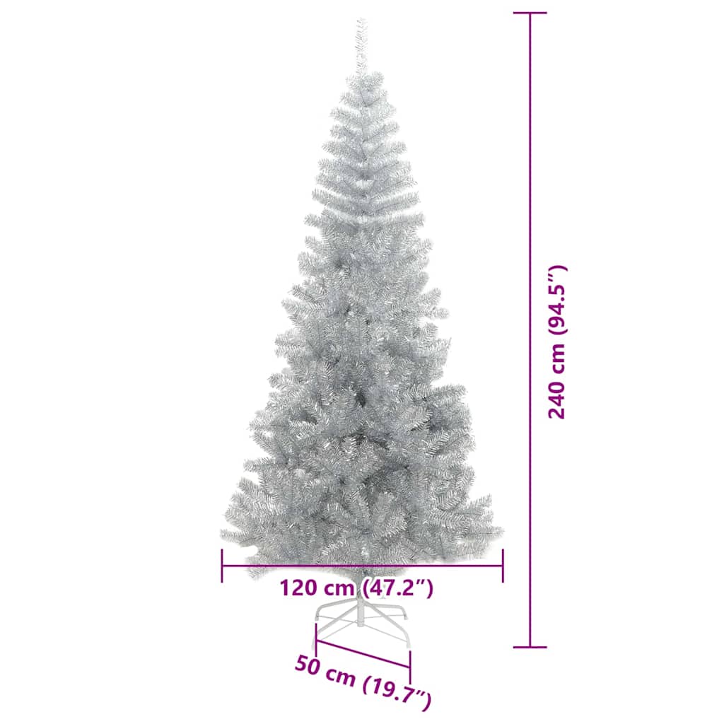 Albero di Natale Argento 240 cm PET