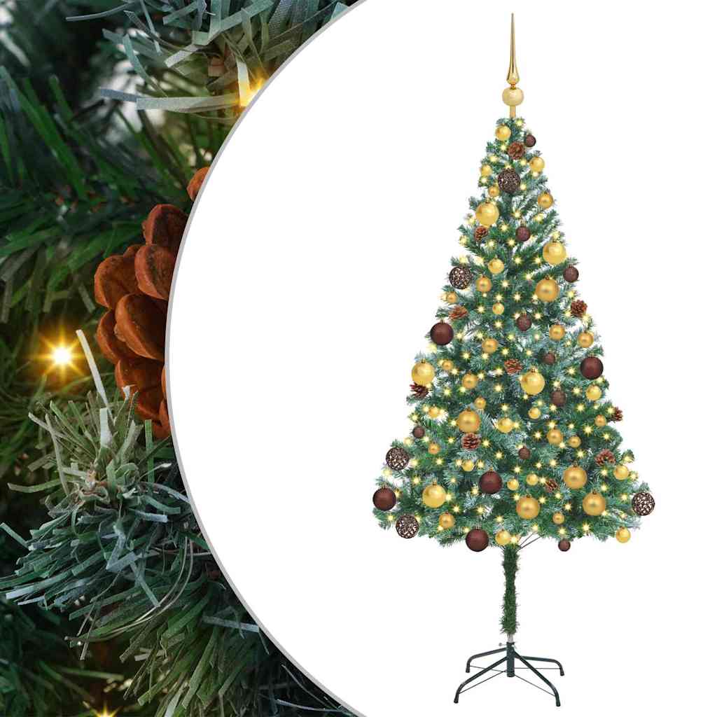 Albero di Natale artificiale Verde 180 cm PVC e Acciaio