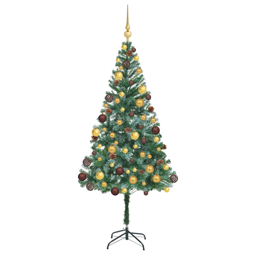 Albero di Natale artificiale Verde 180 cm PVC e Acciaio