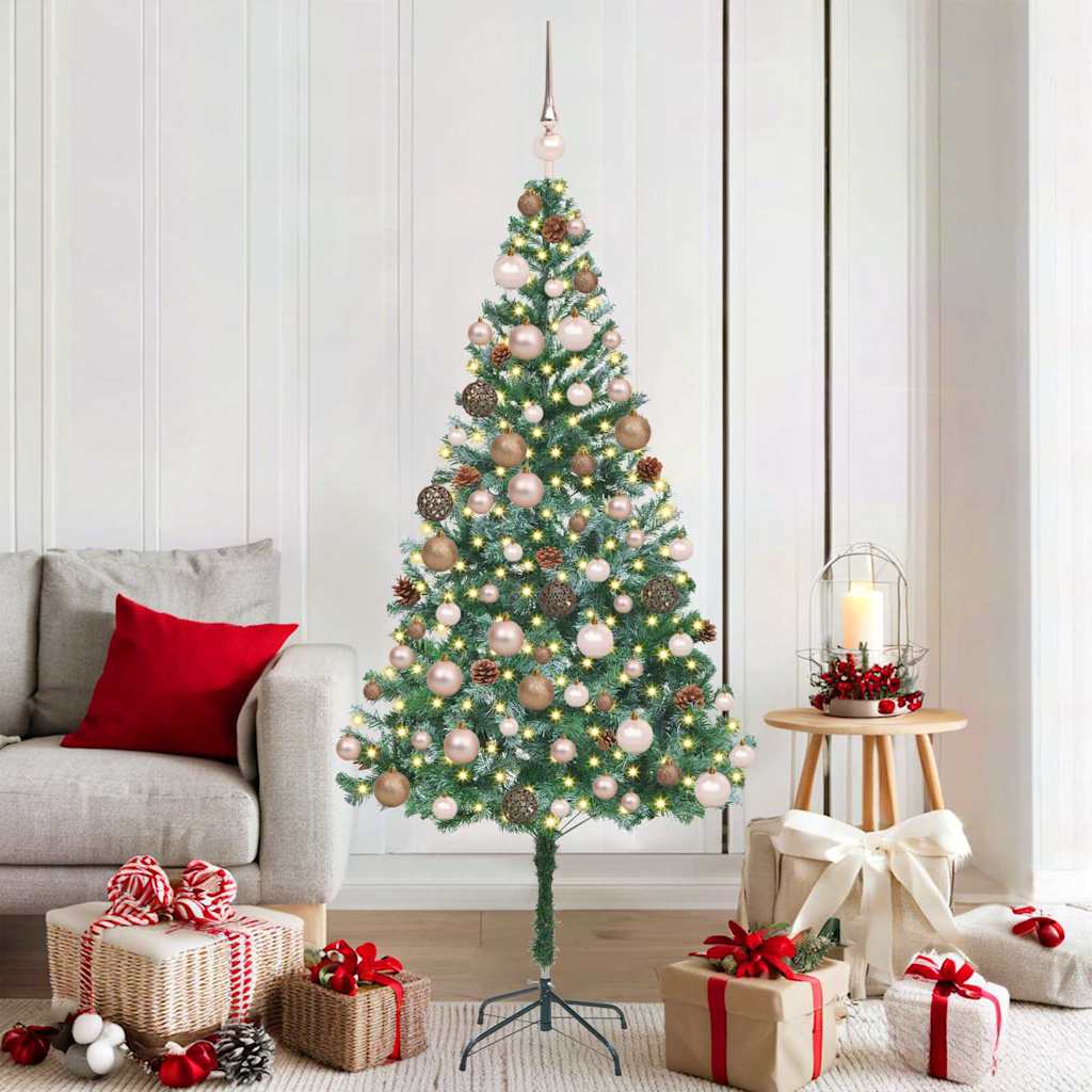 Albero di Natale artificiale Verde 180 cm PVC e Acciaio