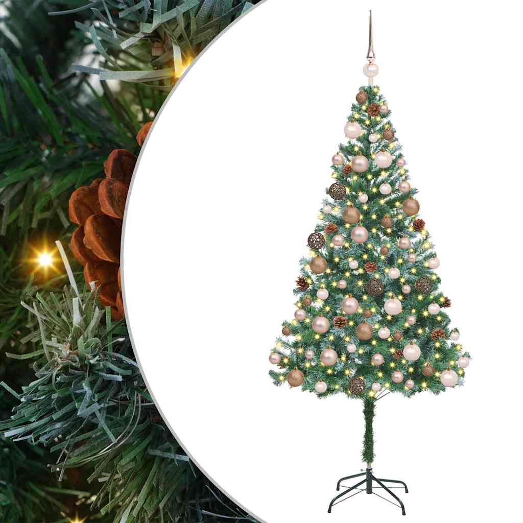 Albero di Natale artificiale Verde 180 cm PVC e Acciaio