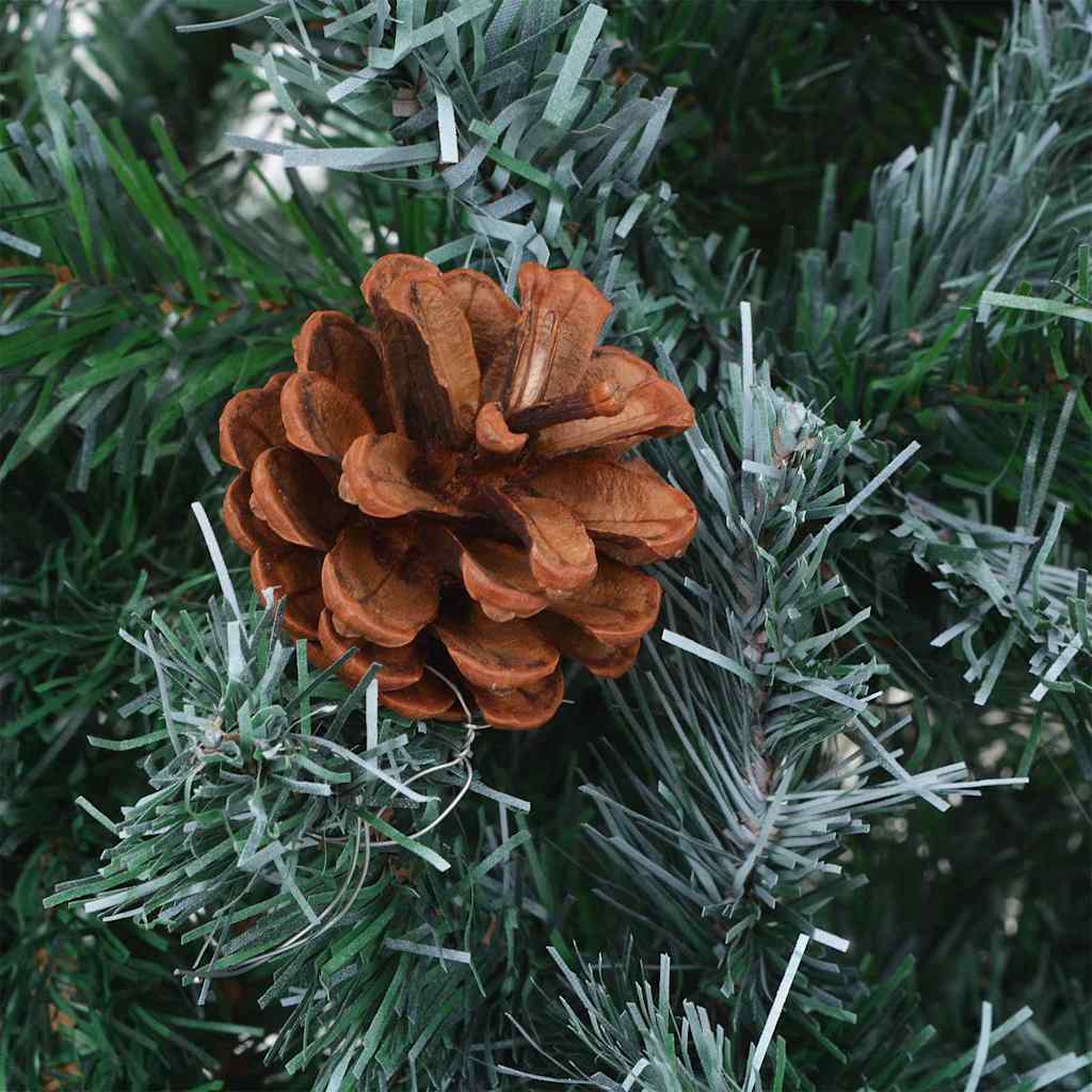 Albero di Natale artificiale Verde 210 cm PVC e Acciaio