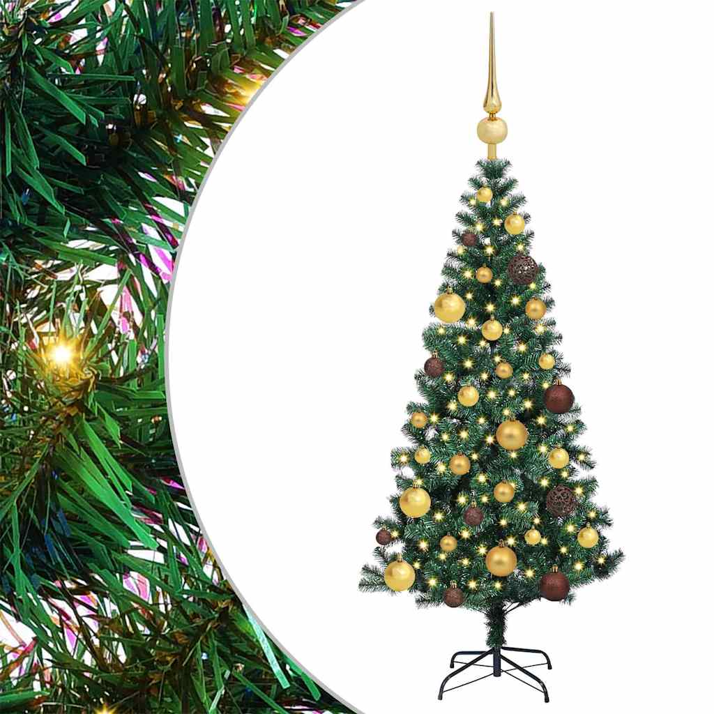 Albero di Natale artificiale con luci integrate Verde 120 cm