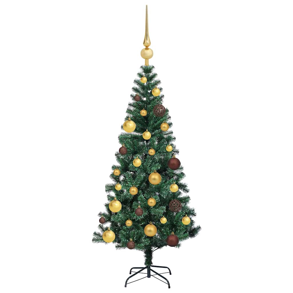 Albero di Natale artificiale con luci integrate Verde 120 cm