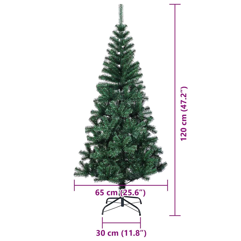 Albero di Natale artificiale con luci integrate Verde 120 cm