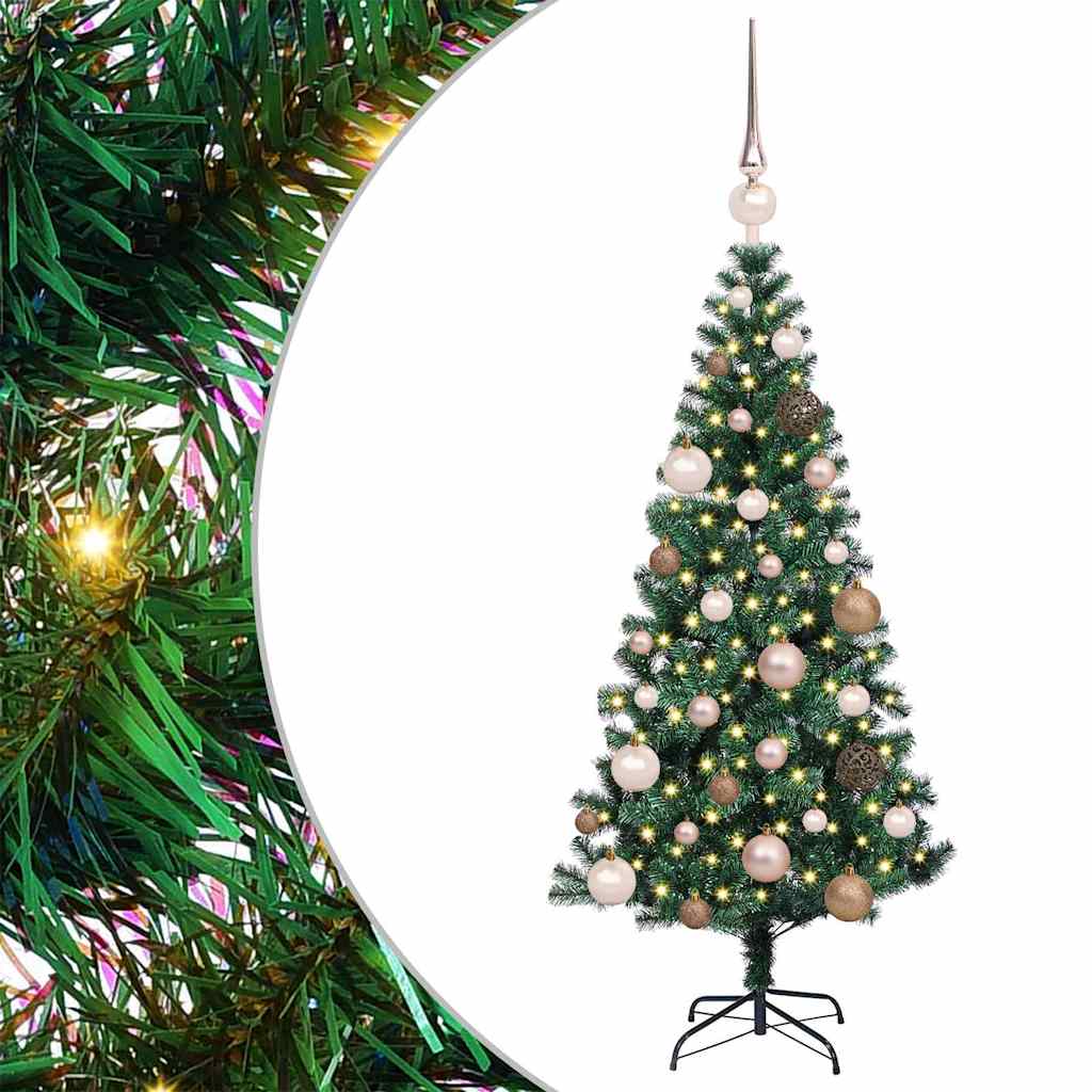 Albero di Natale artificiale con luci integrate Verde 120 cm