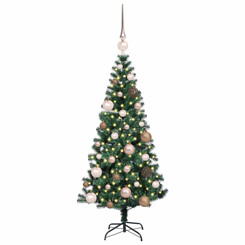 Albero di Natale artificiale con luci integrate Verde 120 cm