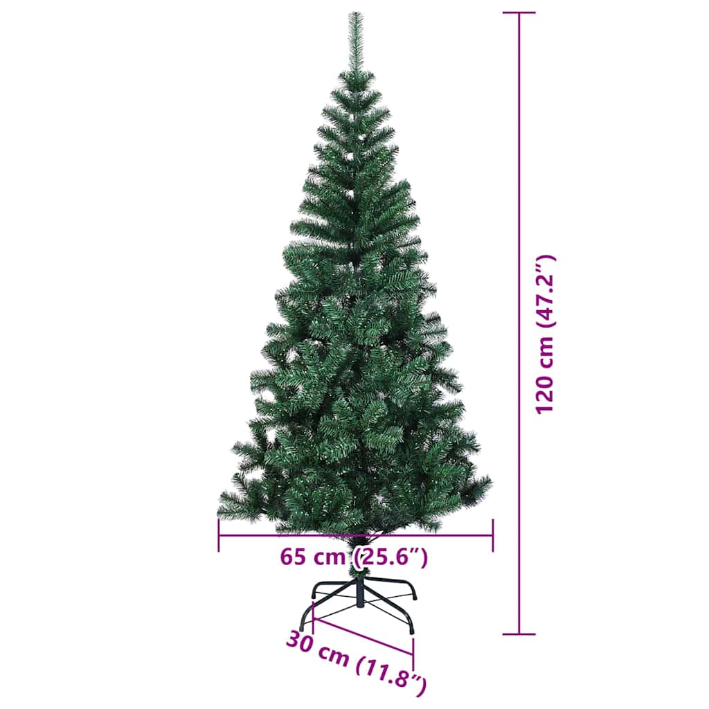 Albero di Natale artificiale con luci integrate Verde 120 cm