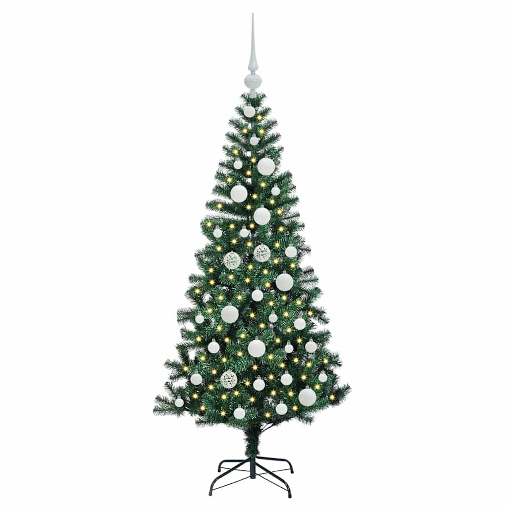 Albero di Natale artificiale con luci integrate Verde 120 cm