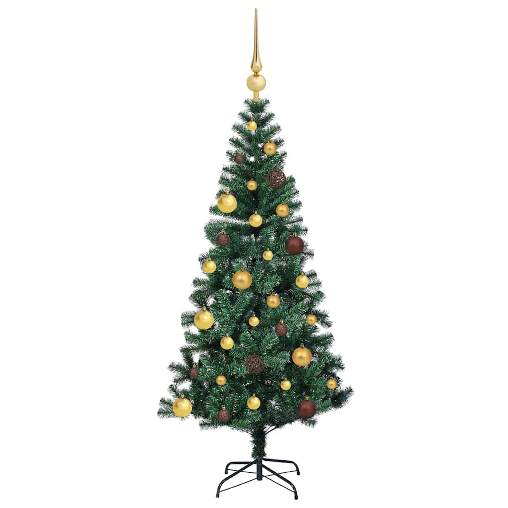 Albero di Natale artificiale con luci integrate Verde 150 cm