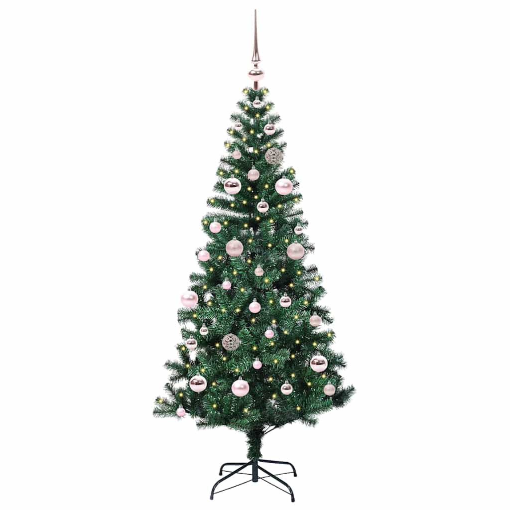 Albero di Natale artificiale con luci integrate Verde 150 cm