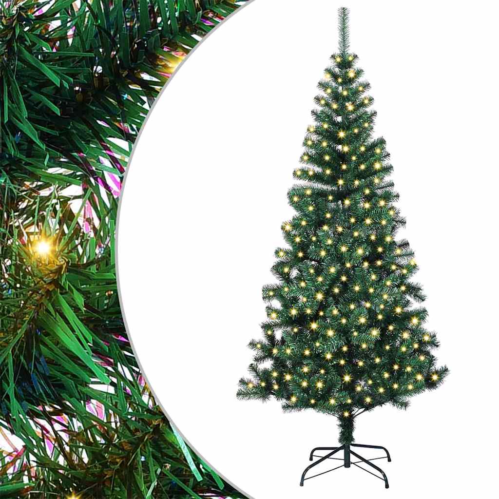 Albero di Natale artificiale con luci integrate Verde 210 cm